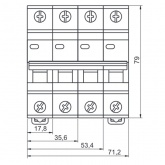 Автоматический выключатель ИЭК ВА47-29 3Р 25А 4,5кА характеристика С (автомат электрический)
