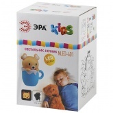 Светильник ночник ЭРА NLED-401-0.5W-BU синий, Встроенный аккумулятор