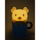 Светильник ночник ЭРА NLED-401-0.5W-BU синий, Встроенный аккумулятор