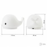 Светильник ночник ЭРА Мягкий NLED-411-1W-W белый