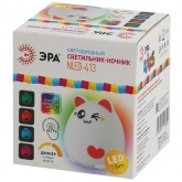 Светильник ночник ЭРА Мягкий NLED-413-1W-P белый с розовым