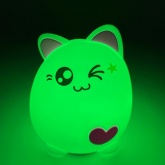 Светильник ночник ЭРА Мягкий NLED-413-1W-P белый с розовым