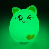 Светильник ночник ЭРА Мягкий NLED-413-1W-Y белый с желтым