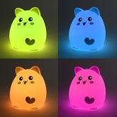 Светильник ночник ЭРА Мягкий NLED-414-2W-BU белый с синим