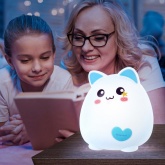 Светильник ночник ЭРА Мягкий NLED-414-2W-BU белый с синим