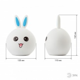 Светильник ночник ЭРА Мягкий NLED-416-2W-BU белый с синим