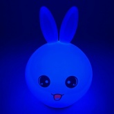 Светильник ночник ЭРА Мягкий NLED-416-2W-BU белый с синим