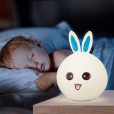 Светильник ночник ЭРА Мягкий NLED-416-2W-BU белый с синим