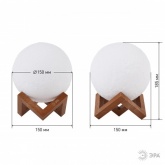 Светильник ночник ЭРА NLED-491-1W-W белый, Подзарядка от USB