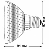 Лампа галогенная Sylvania HI-SPOT 95 75W 30° 220V E27