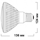 Лампа галогенная Sylvania HI-SPOT 120 75W 30° 220V E27