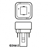 Лампа Sylvania LYNX-D 18W/840 G24d-2 холодно-белая