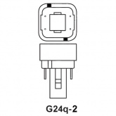 Лампа Sylvania LYNX-D/E 18W/840 G24q-2 холодно-белая