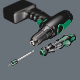 Отвертка Wera с битодержателем Rapidaptor + 6 бит в ручке с сумкой Kraftform Kompakt 25