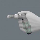 Отвертка Wera с трещоткой и патроном Rapidaptor + 12 бит с сумкой Kraftform Kompakt Pistol RA