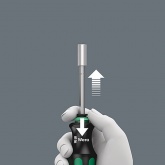 Ручка-держатель Wera набор сменных насадок, Kraftform Kompakt 28 с сумкой, 7 предметов