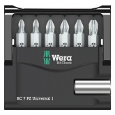Набор крестовых бит Wera Pozidriv с битодержателем 7 предметов Bit-Check 7 PZ Universal 1