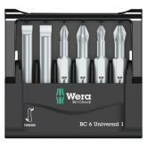 Набор бит Wera 6 предметов Bit-Check 6 Universal 1
