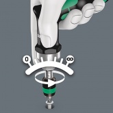 Регулируемая динамометрическая отвертка Wera 4,0 - 8,8Nm для бит 1/4 дюйма Kraftform 7443