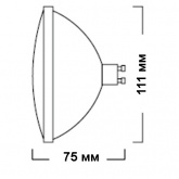 Лампа металлогалогенная Sylvania BriteSpot ESD111 70W 45° 3000K GX10 (МГЛ)