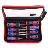 Набор отверток КВТ 8 штук в кофре на молнии Мастер, НО-08