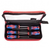 Набор отверток КВТ 5 штук в кофре на молнии Мастер, НО-05