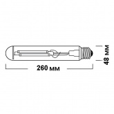 Лампа натриевая Sylvania SHP-TS TwinArc 250W E40 две горелки
