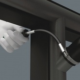 Отвертка-торцовый ключ с гибким стержнем Wera 7.0mm x 167mm Kraftform Plus 391