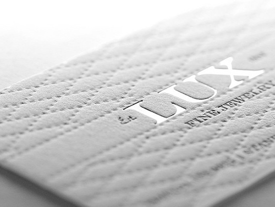 Визитки с тиснением