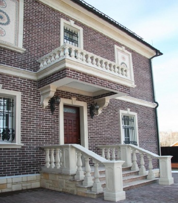 Освещение дома из клинкерного кирпича