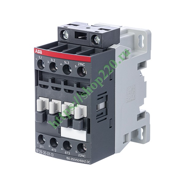 1SBL137001R1301 Пускатель магнитный ABB AF09-30-01-13, катушка 100-250B AC/DC 4кВт 9А АС-3 (контактор) фото 2
