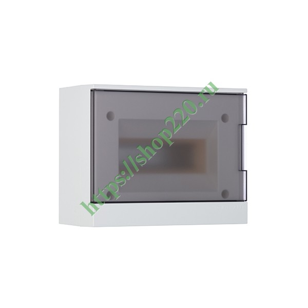 1SZR004002A2203 Щиток настенный ABB Basic E 8М серая прозрачная дверь (с клеммами) BEW402208 фото 2