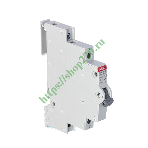 2CCA703025R0001 Модульный переключатель ABB E214-16-101 один переключающий контакт 16A (I-0-II) 0,5 модуля фото 3