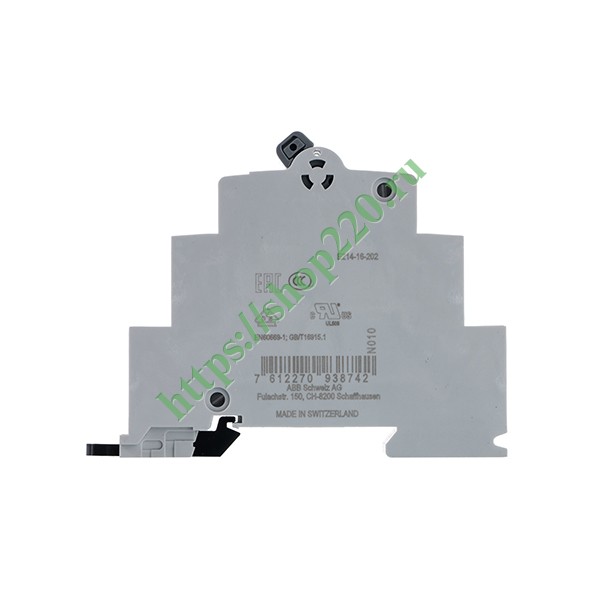 2CCA703030R0001 Модульный переключатель ABB E214-16-202 два переключающих контакта 16A (I-0-II) 1 модуль фото 3