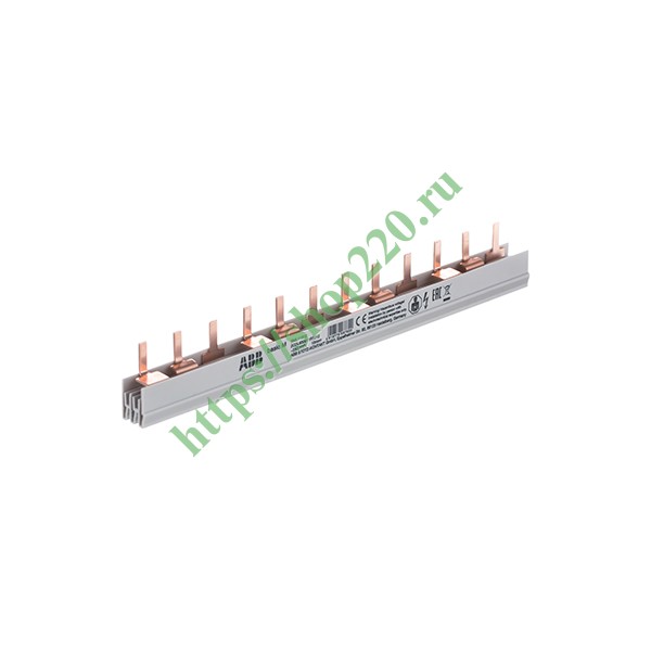 2CDL630011R1012 Гребенчатая шина ABB Basic M BML11312 3-полюсная (L1 L2 L3) 12 модулей 10мм2 фото 4