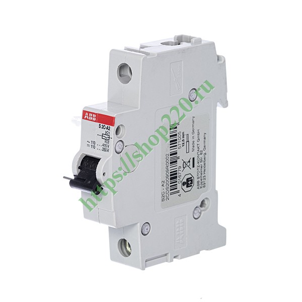 2CDS200909R0002 Реле дистанционного расцепителя ABB S2C-A2 110-415В (для S200/M/P/S,DS200AC/A/MAC/MA) фото 2