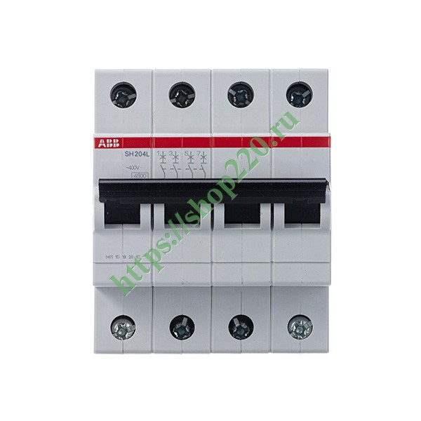 2CDS244001R0324 Автоматический выключатель ABB 4-полюсный SH204L C32 4,5кА (автомат электрический) фото 5