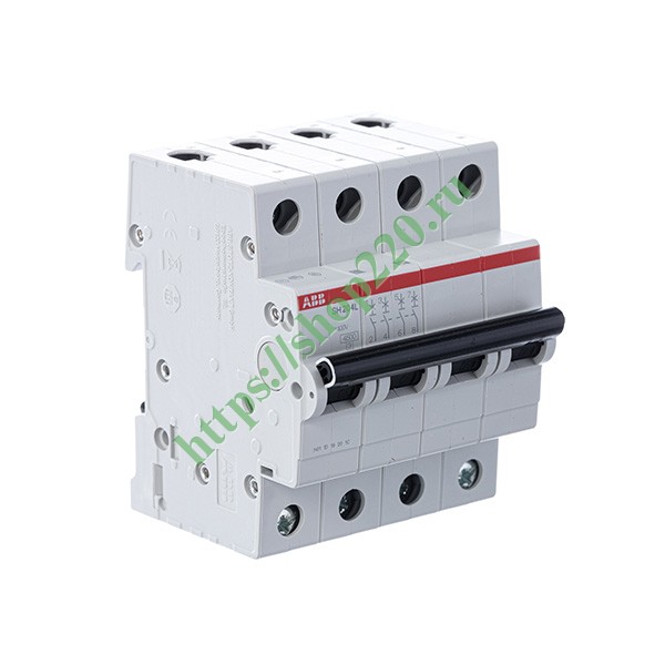 2CDS244001R0404 Автоматический выключатель ABB 4-полюсный SH204L C40 4,5кА (автомат электрический) фото 3