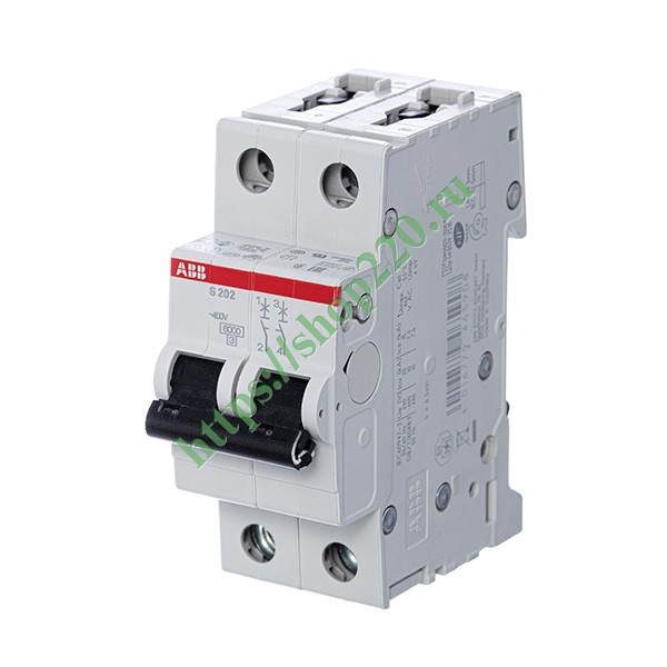 2CDS252001R0254 Автоматический выключатель ABB 2-полюсный S202 C25 (автомат электрический) фото 2