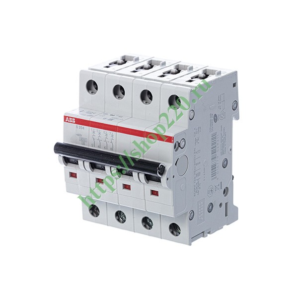 2CDS254001R0824 Автоматический выключатель ABB 4-полюсной S204 C100 (автомат электрический) фото 2