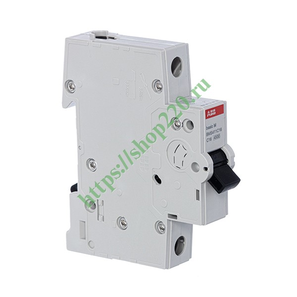 2CDS641041R0164 Автоматический выключатель ABB Basic M 1P 16A C 4,5кА, BMS411C16 (автомат электрический) фото 5