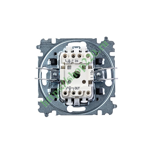 2CHH590145A6063 Выключатель одноклавишный ABB Levit антрацит / дымчатый черный (3559H-A01445 63W) фото 3