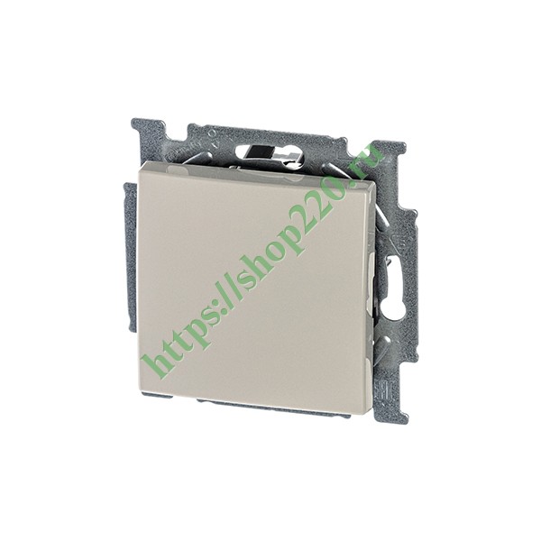 2CKA001012A2146 Выключатель одноклавишный с клавишей 1 полюс ABB Basic 55 слоновая кость (2006/1 UC-92-507) (бежевый) фото 2