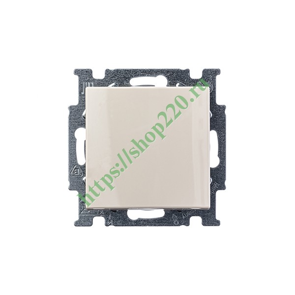 2CKA001012A2146 Выключатель одноклавишный с клавишей 1 полюс ABB Basic 55 слоновая кость (2006/1 UC-92-507) (бежевый) фото 5