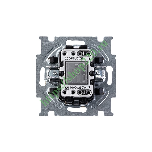 2CKA001012A2156 Выключатель одноклавишный с подсветкой ABB Basic 55, слоновая кость (2006/1 UCGL-92-507) (бежевый) фото 4