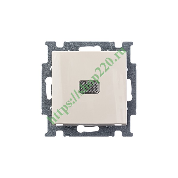2CKA001012A2156 Выключатель одноклавишный с подсветкой ABB Basic 55, слоновая кость (2006/1 UCGL-92-507) (бежевый) фото 5