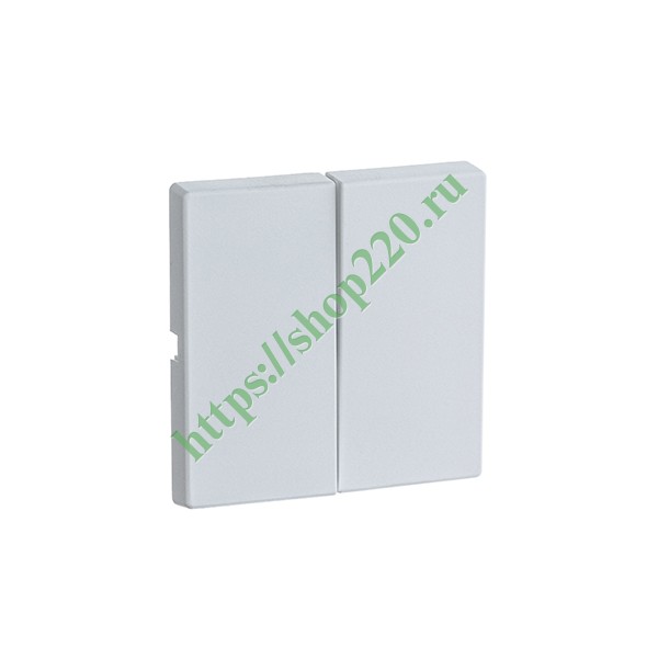 2CKA001751A3024 Клавиша для 2-клавишных выключателей/переключателей/кнопок ABB future белый бархат (1785-884) фото 3