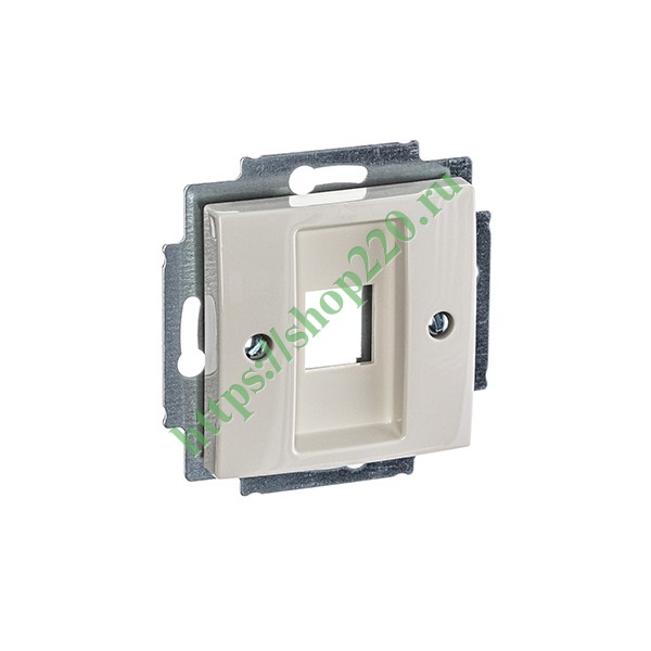 2CKA001753A0211 Накладка для коммуникационных розеток ABB 0210, 0211 и 0219, Basic 55 слоновая кость (2561-92) (бежевый) фото 3