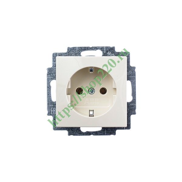 2CKA002011A3857 Розетка с заземлением автозажим ABB Basic 55 слоновая кость (20 EUC-92) (бежевый) фото 5