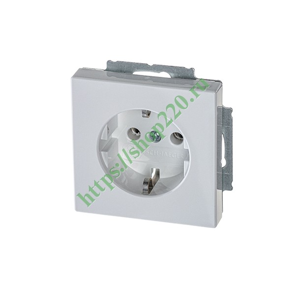 2CKA002011A6207 Розетка 2P+E 16А 250В автозажим ABB solo/future, davos/альпийский белый (20 EUC-84-500) фото 2